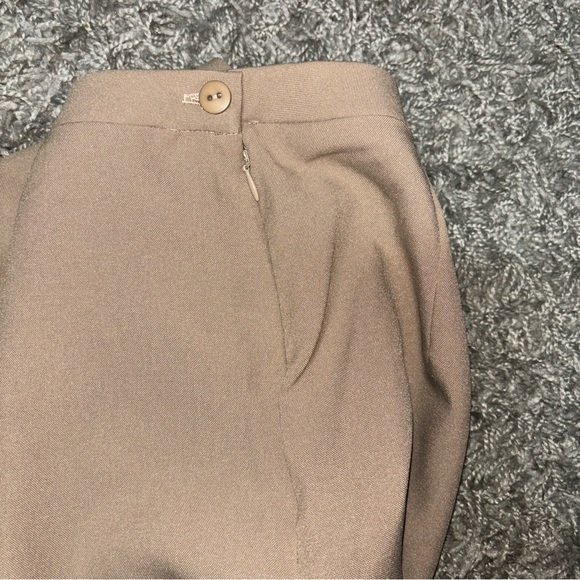 Womens Vintage Bedford Fair Plus Size Straight Skirt Tan Knee Length Size 18 - Picture 5 of 10